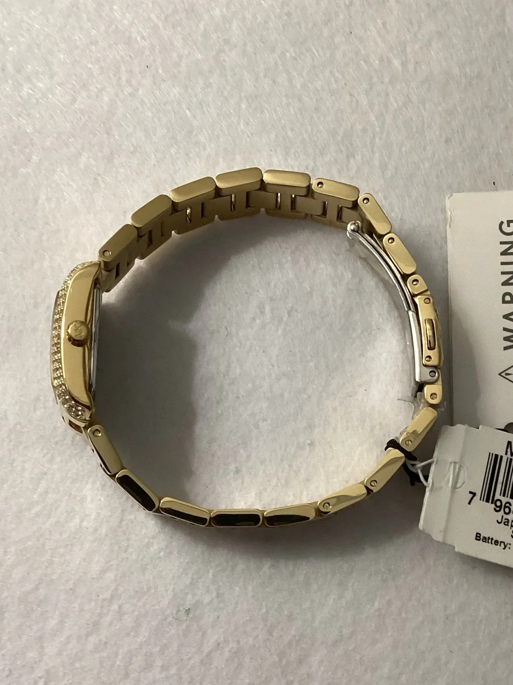 Michael Kors Mini Emery Pavé Gold-Tone Stainless Steel Watch 22mm
